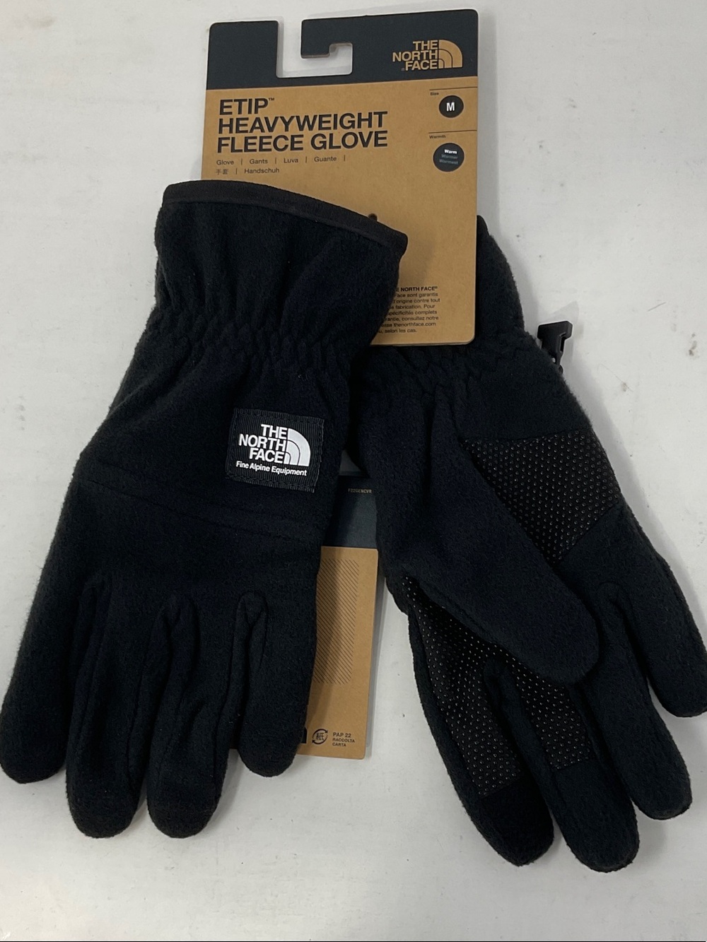 The North Face Men’s ETIP Heavyweight Fleece Gloves - Black